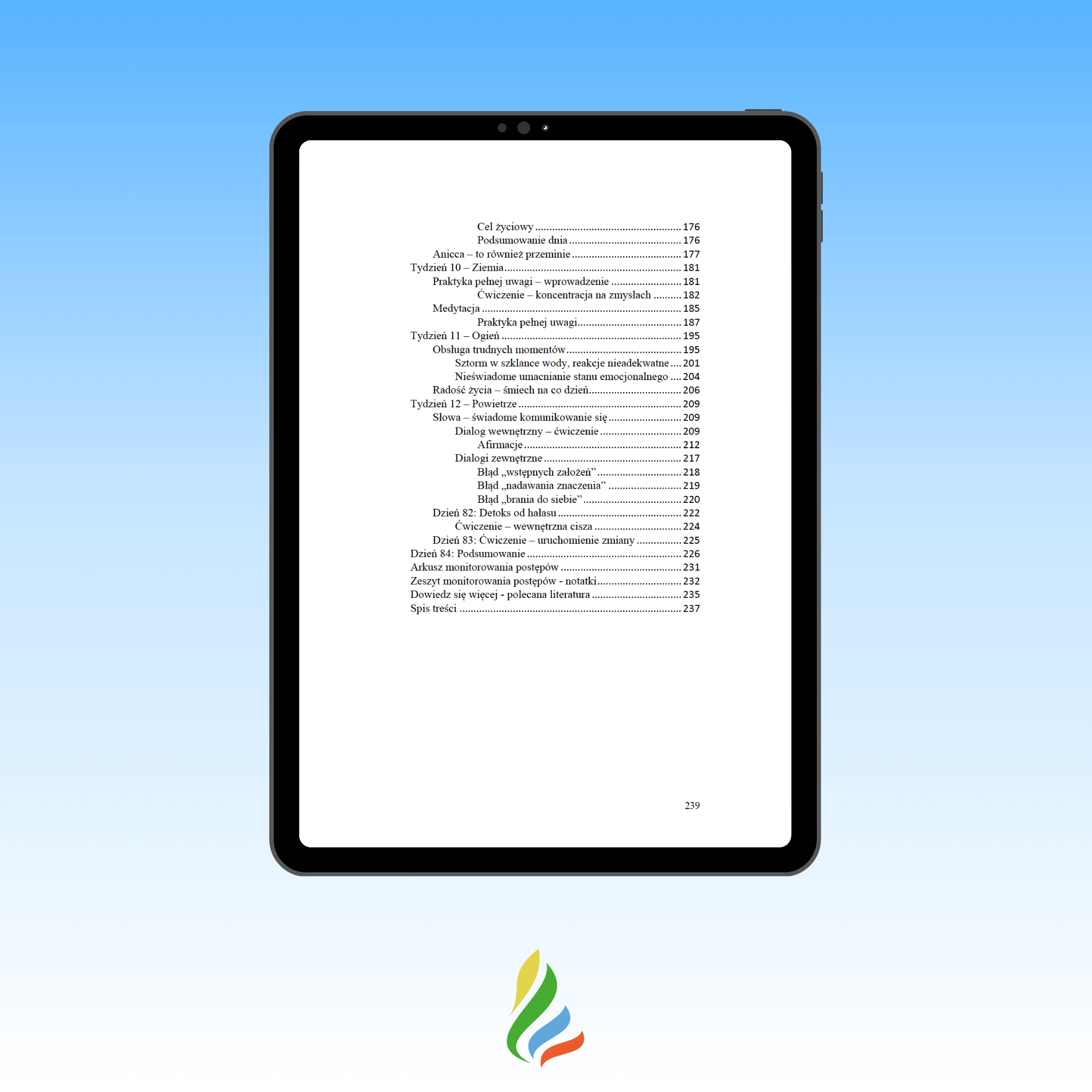 E-book _Plan b. Odnowa życia. Życie od nowa._ Beata Michalska spis treści